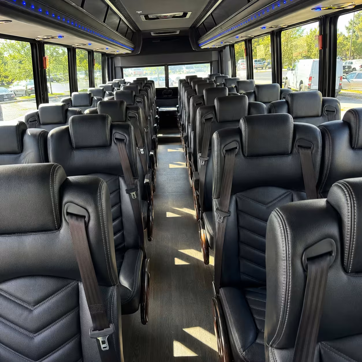 25 passenger minibus inside