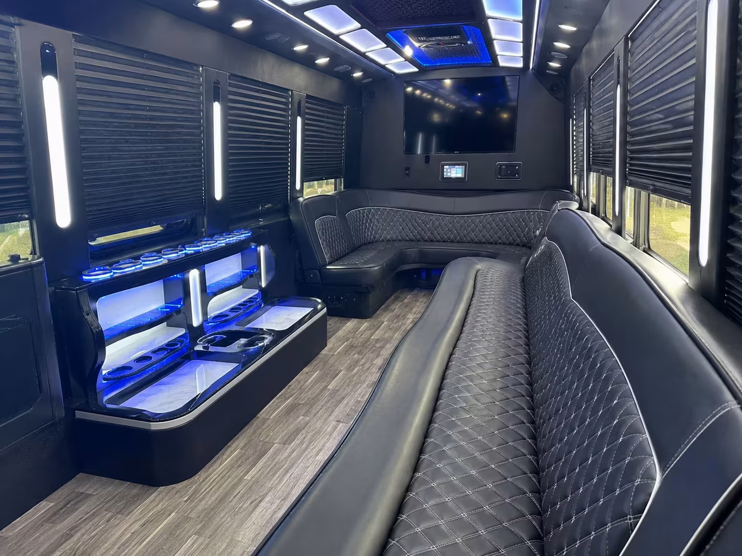 aurora party bus rentals for prom night side by side