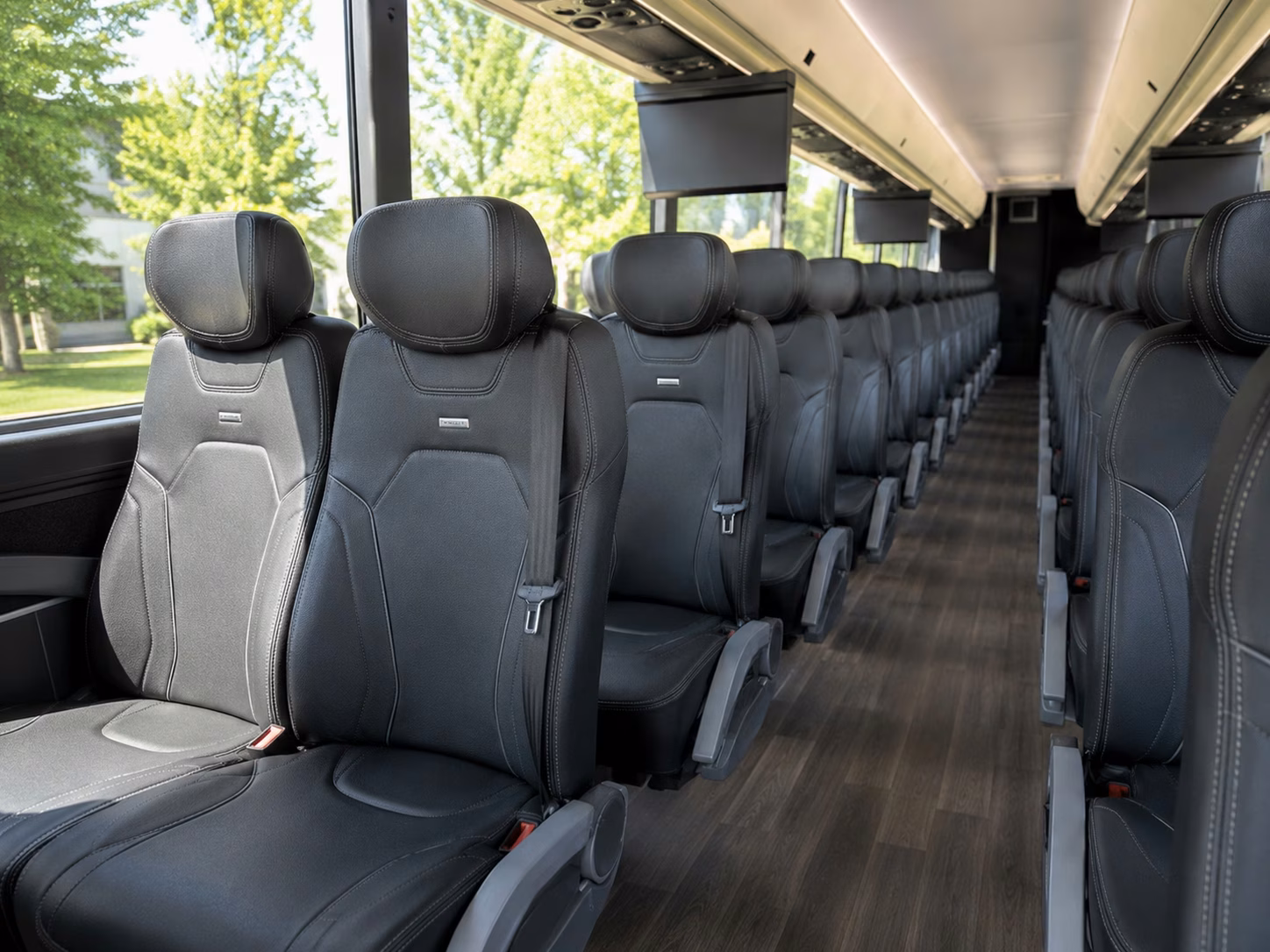 charter bus rentals for aurora wedding venues without parking worries