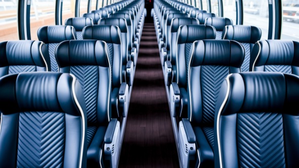 aurora 50 passenger charter bus rental