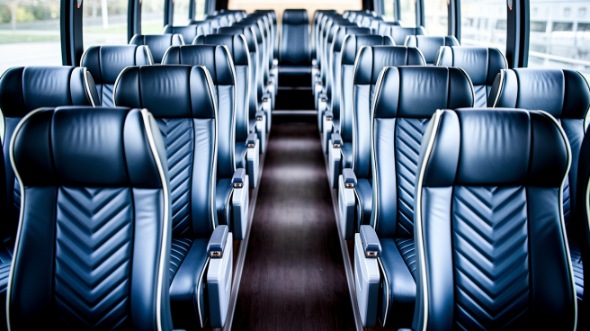 aurora 55 passenger charter bus rental