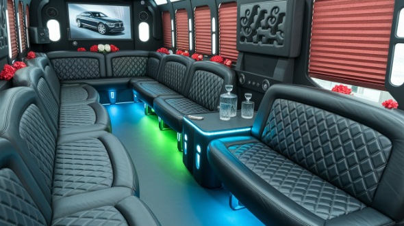 aurora sprinter limo rental inside