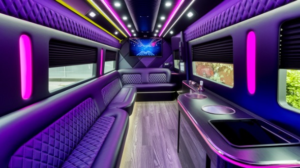 party bus rental interior arvada