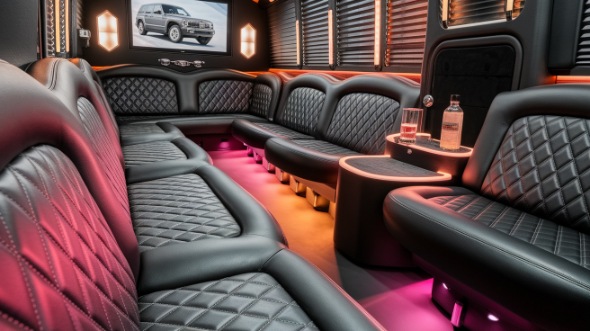 sprinter limo rental interior centennial